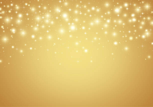 ilustrações de stock, clip art, desenhos animados e ícones de vector gold shiny glitter particles background - celebrities