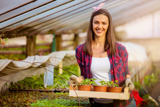 istock Young female florist 1026912632