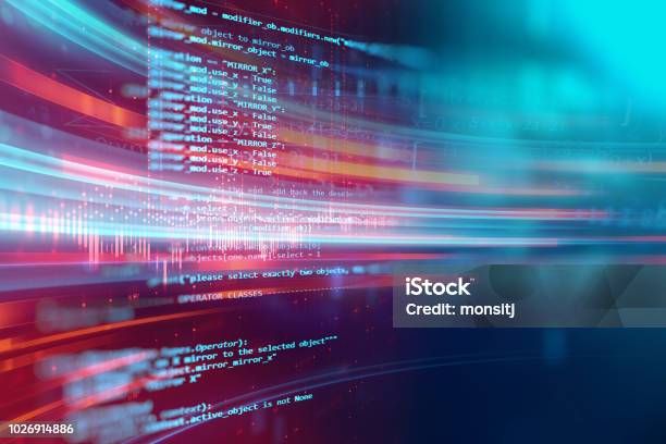 Programming Code Abstract Technology Background Of Software Developer And Computer Script Stock Photo - Download Image Now