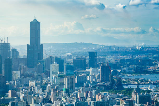 Kaohsiung city at sunrise