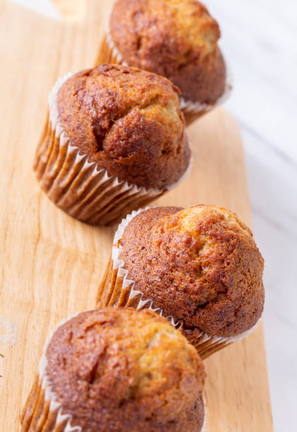 istock Brown muffin or banana cake brow table background 1026930662