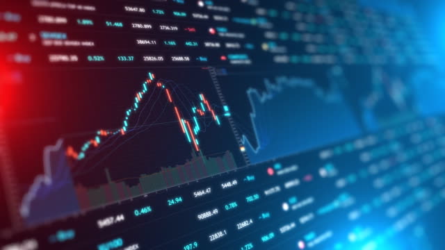 Stock Market Bar Graph trading