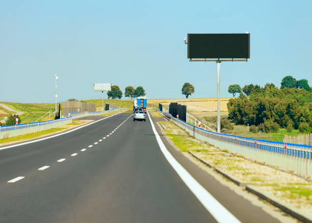 istock Scenery with car at road in Poland 1026942044