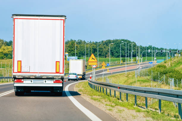 istock Truck on highway in Poland 1026942126