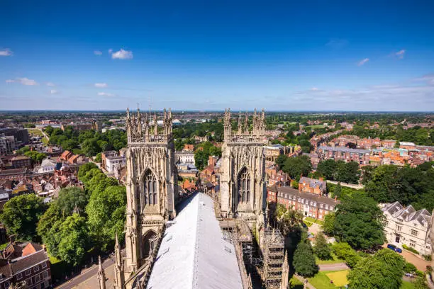 Situated in the town of York in England, this amazing building has been around for over 1000 years. Shot from on top of the tower.