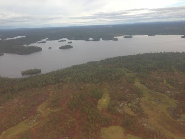 istock Arctic wetland aerial shot 1026973068