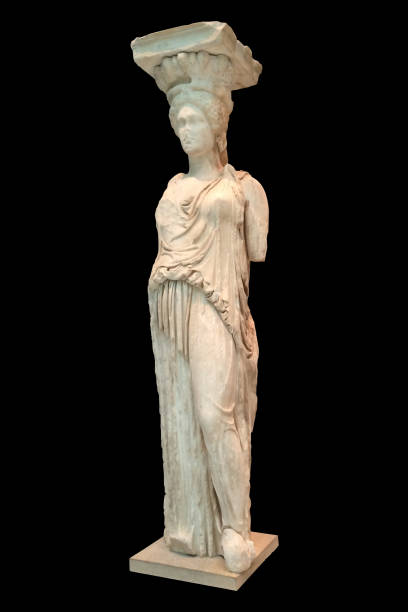 istock Greek caryatids on black 1026975928