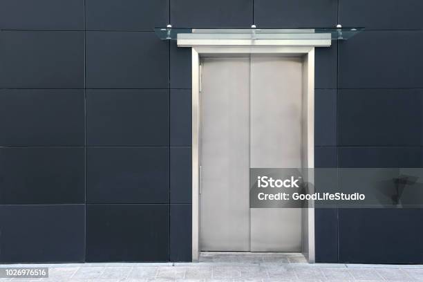 Elevator Stock Photo - Download Image Now - Elevator, Door, Metal