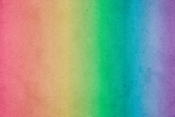 istock Rainbow colorful gradient watercolor paint on old paper with grain smudge dirty texture abstract for 1026982094