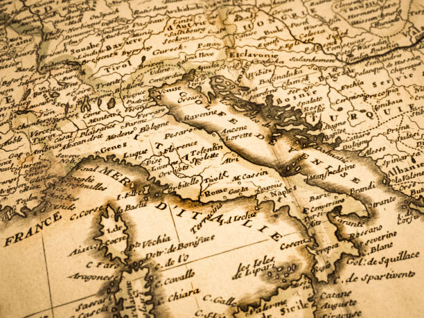istock Old map of Italy 1026990200