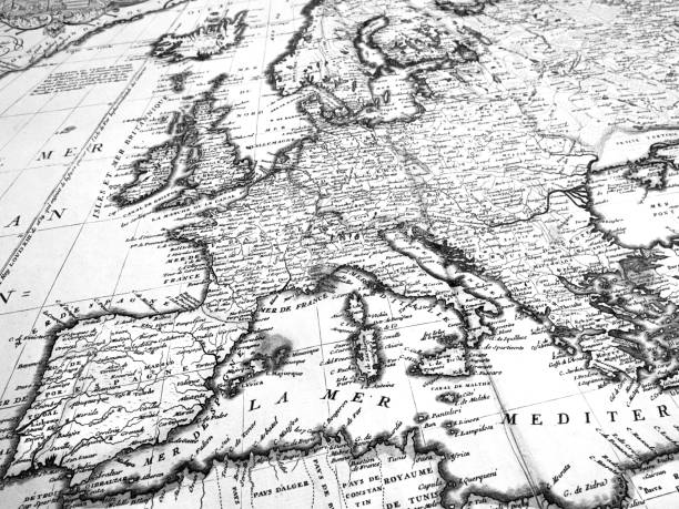 istock Old map of the Iberian Peninsula 1026995724