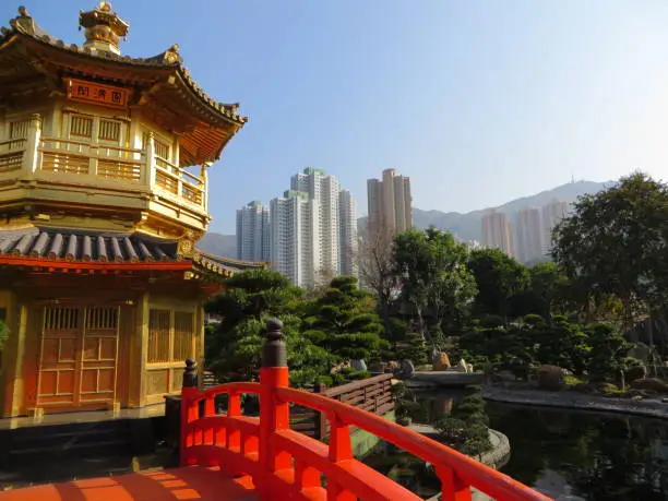 Photo taken at Chi Lin Nunnery and Nan Lian Gardens in Kowloon, Hong Kong.