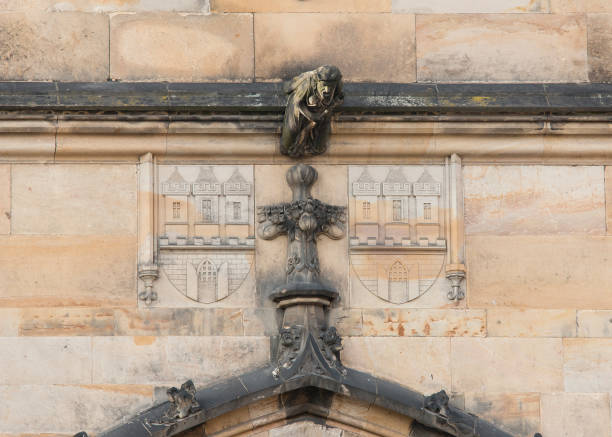 istock Witch on a broomstick - statue on Lesser Town Tower 1026999430