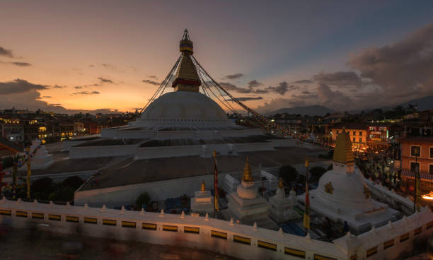 istock the Sunset of Boudhanath Pagoda 1027005910