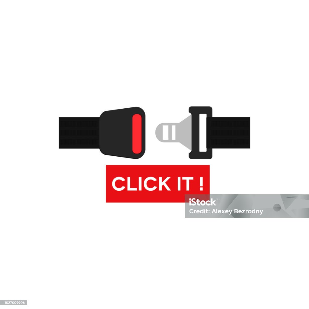 click lock safe belt vector click lock safe belt vector seat belt protection lock sign Seat Belt stock vector