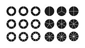 istock circle chart section segments set 1027012200