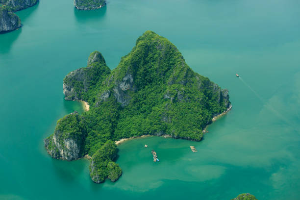 istock Halong Bay, Vietnam. View from above. Seaplane 1027015896