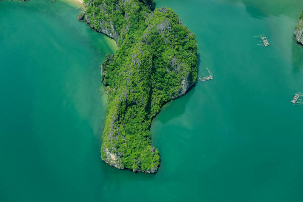istock Halong Bay, Vietnam. View from above. Seaplane 1027015938