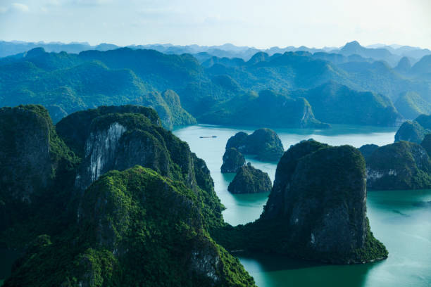 istock Halong Bay, Vietnam. View from above. Seaplane 1027016042