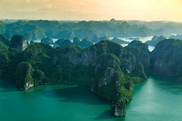 istock Halong Bay, Vietnam. View from above. Seaplane 1027016054