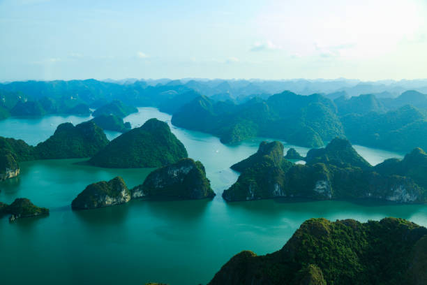 istock Halong Bay, Vietnam. View from above. Seaplane 1027016068