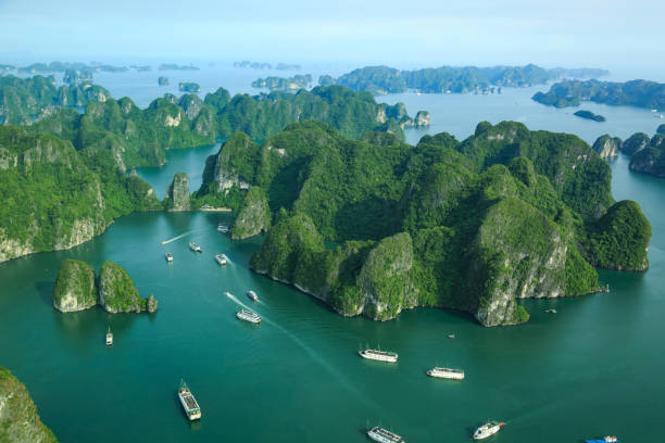 istock Halong Bay, Vietnam. View from above. Seaplane 1027016152