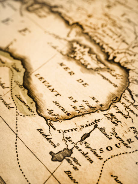 istock Old map of the Middle East region 1027019478