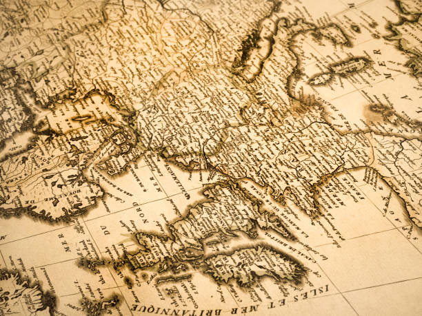 istock Old map of Europe 1027023008