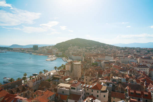 istock View on the old town of Split and Marjan park. 1027036660