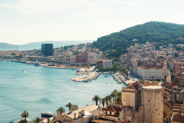 istock View on the old town of Split and Marjan park. 1027036672