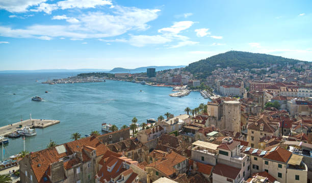 istock View on the old town of Split and Marjan park. 1027036696