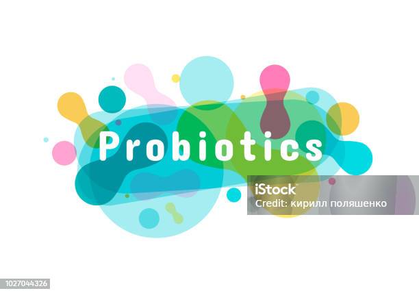 Logo Dei Batteri Probiotici - Immagini vettoriali stock e altre immagini di Probiotico - Probiotico, Salute, Intestino