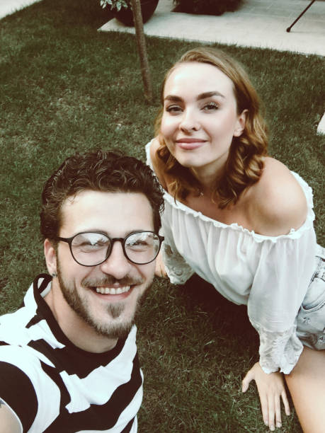 istock Happy couple taking selfie 1027045126