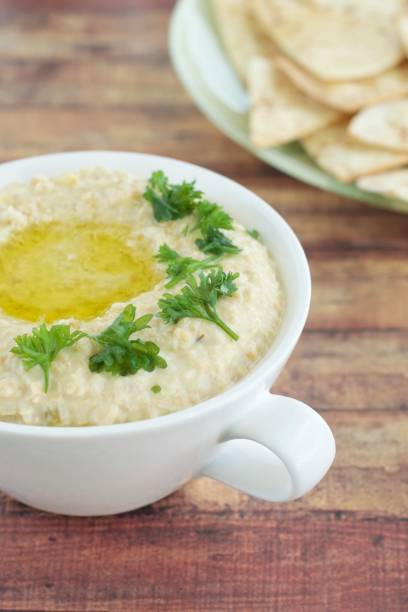 istock Homemade hummus with tortilla chips 1027051106
