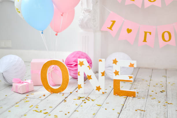 istock First birthday. Children Birthday. 1027090526