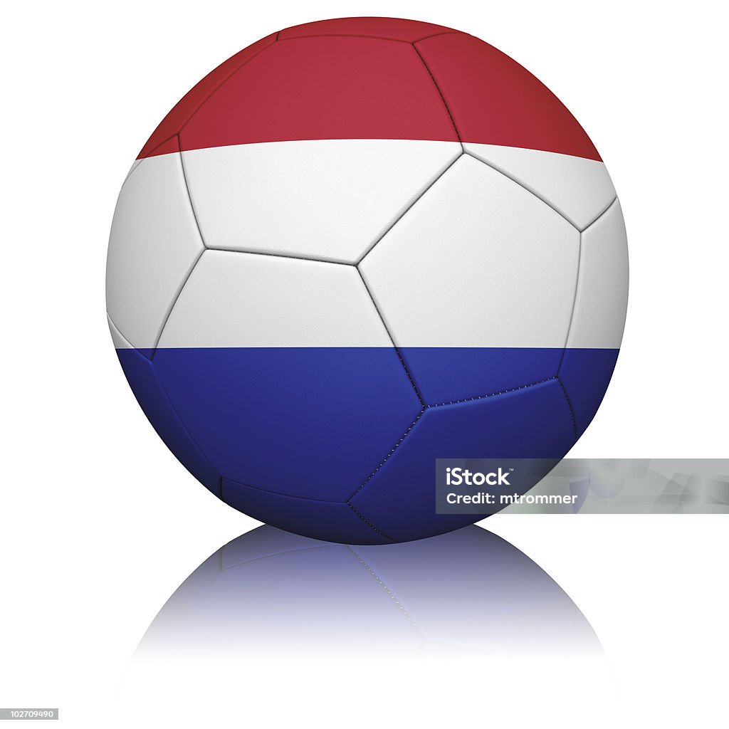 Flaga holenderska Piłka - Zbiór zdjęć royalty-free (Bez ludzi)
