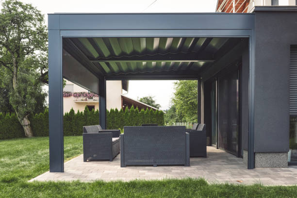 istock Pergola is the answer when weather is bad or good 1027103950