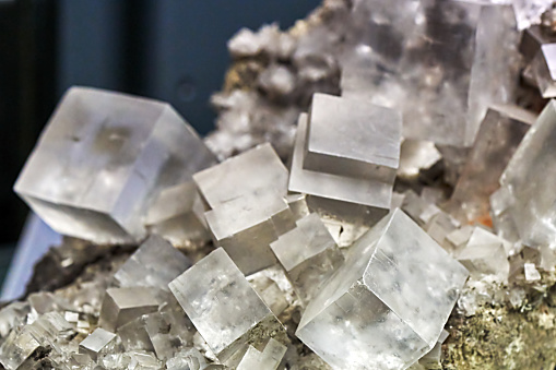 close up of salt crystals