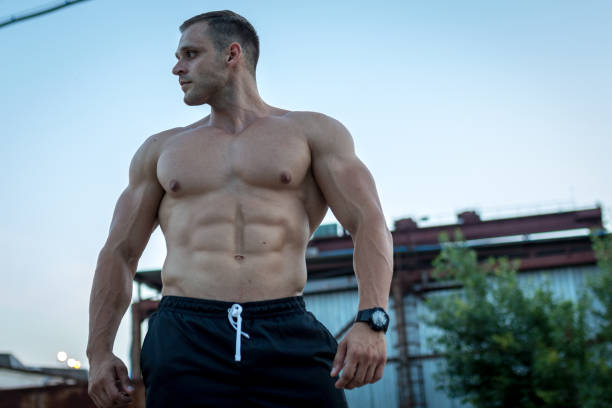 istock Portrait of a muscled man 1027108818