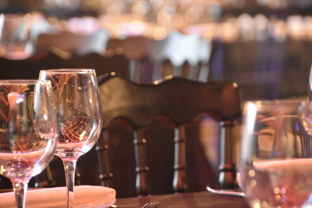 istock Tables are arranged at the event 1027118704