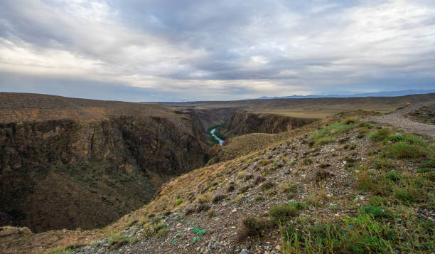 istock a deep stone canyon, the famous Charyn Canyon, Kazakhstan 1027120818