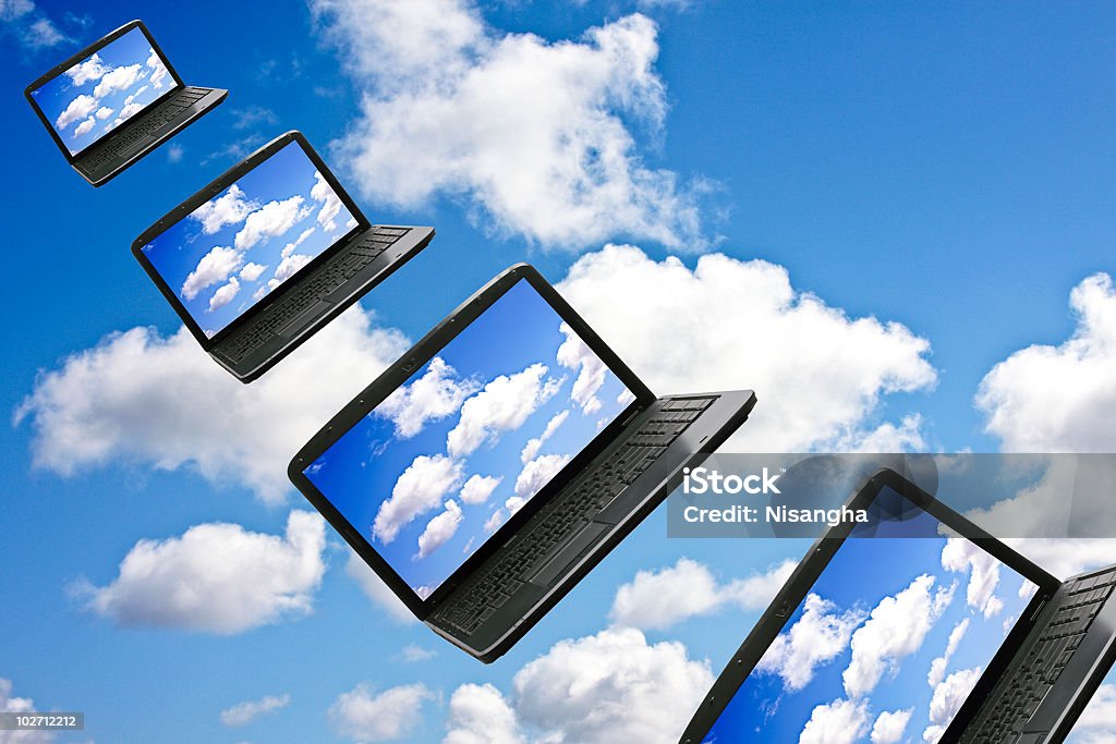 Concetto di tecnologia Cloud Computing - Foto stock royalty-free di Astratto