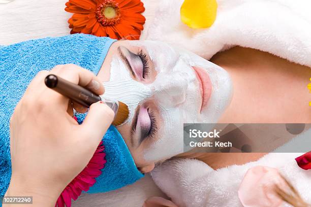 Beauty Mask In Spa Stock Photo - Download Image Now - Adult, Alternative Therapy, Aromatherapy