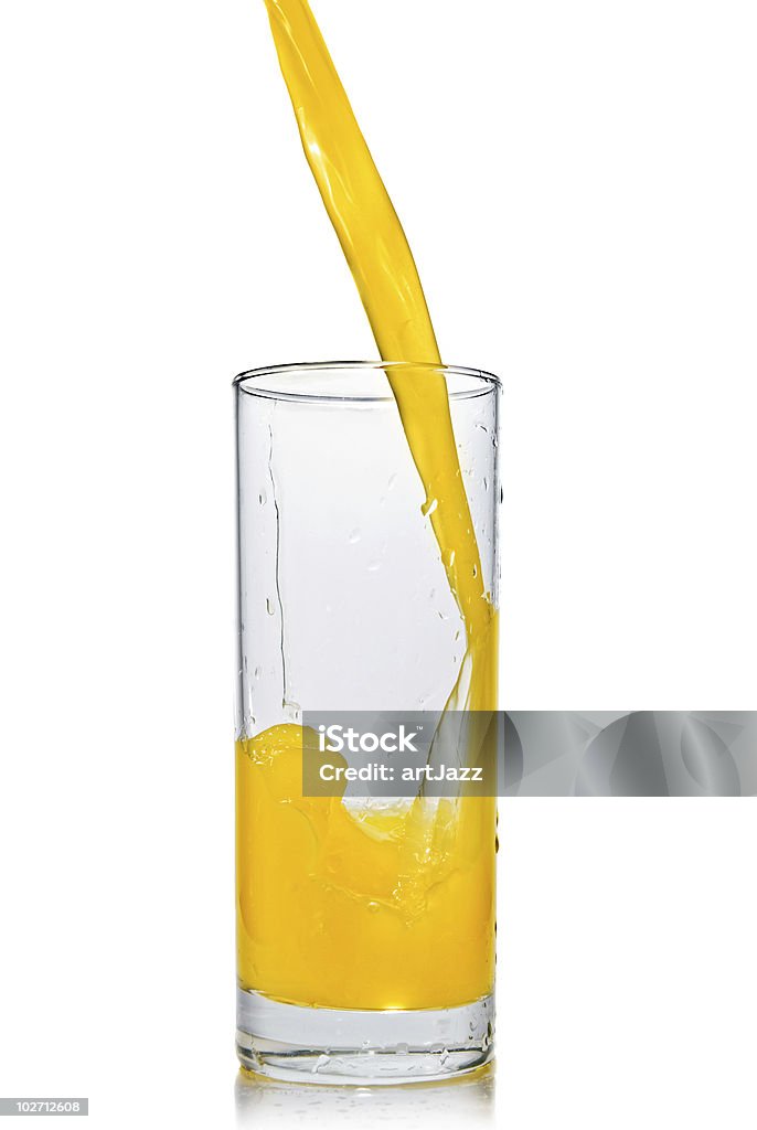 Preparar e suco de laranja em vidro - Foto de stock de Alimentação Saudável royalty-free