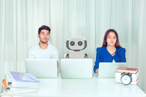 istock Employees with colleague