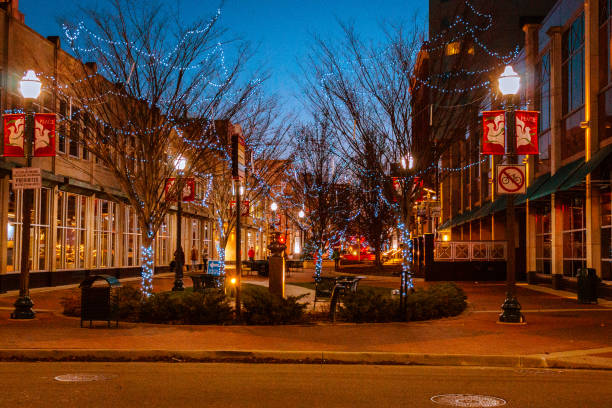 istock Downtown Kalamazoo Michigan on a winter evening 1027129580