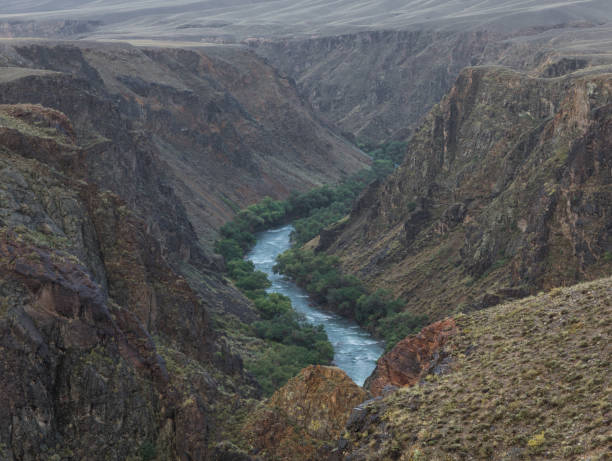 istock river in the stone gorge, Charyn canyon in Kazakhstan 1027131858