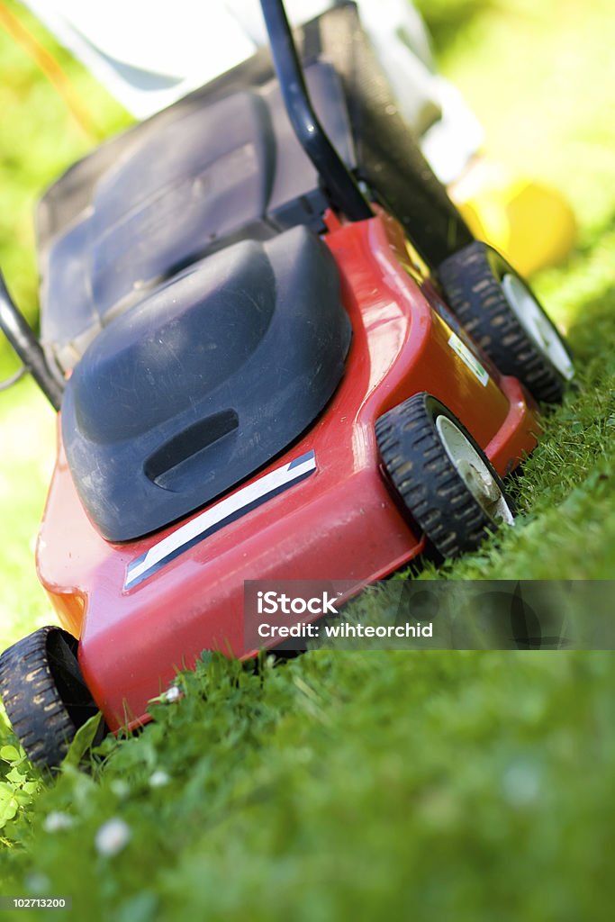 잔디 깎는 기계 - 로열티 프리 관목 스톡 사진