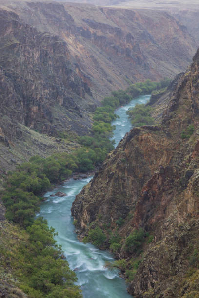 istock river in the stone gorge, Charyn canyon in Kazakhstan 1027140618