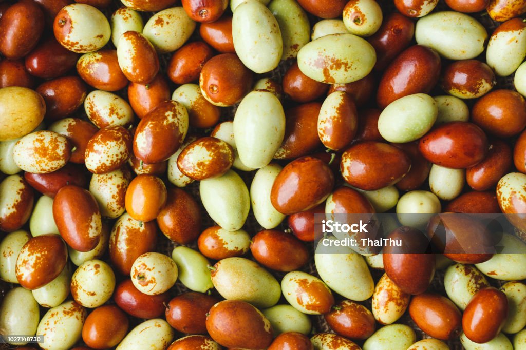 Chinese date fruits-Ziziphus jujuba fruits Fruit from Vietnam Agriculture Stock Photo
